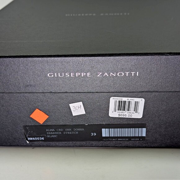 Giuseppe Zanotti Alma Women's Leather Platform Sneakers Size 39 (MSRP $695) - Picture 12 of 12